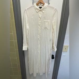 White long sleeve tunic shirt